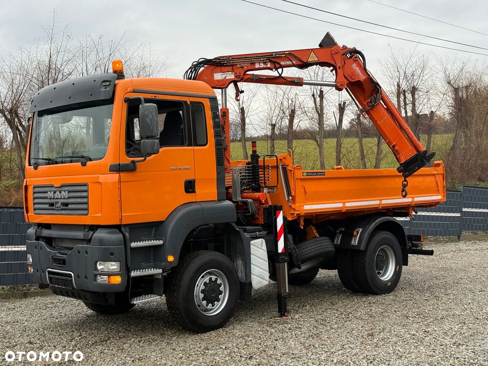 MAN * MAN 18 480 * KIPER WYWROTKA * 4x4 * HDS ATLAS 85* STAN BARDZO DOBRY * Sprowadzony - 19