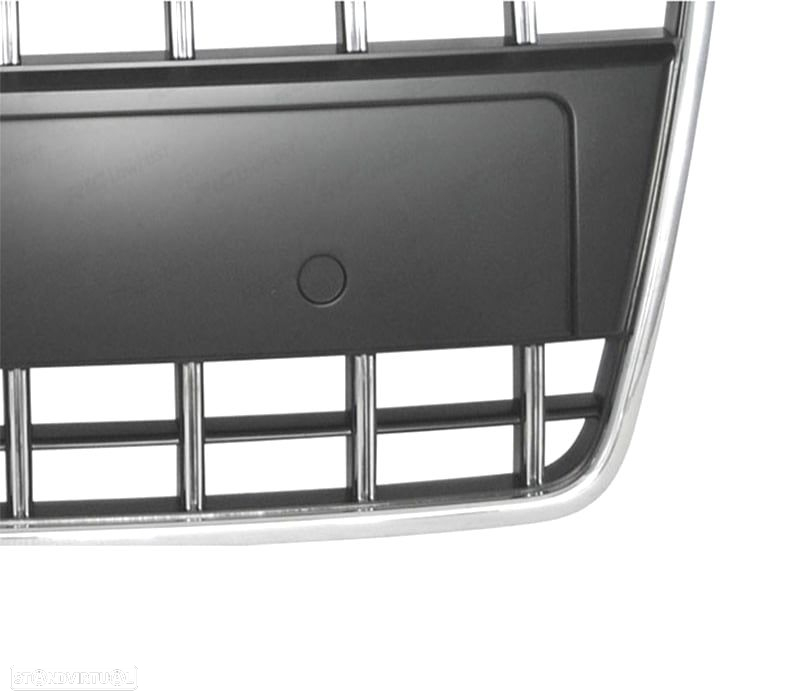GRELHA FRONTAL AUDI A4 B7 LOOK S-LINE CROMADA - 3