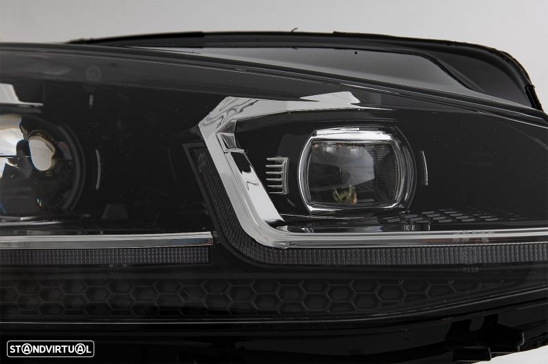 Faróis VW Golf 7.5 (2017 a 2020) Look GTI - 7