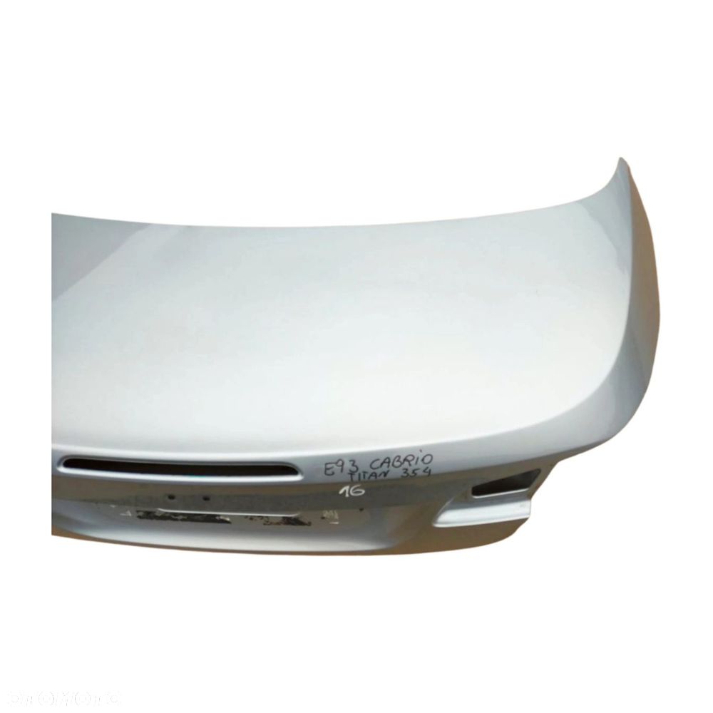 KLAPA BAGAŻNIKA TYŁ TYLNA BMW SERIA 3 E93 CABRIO 354 TITANSILBER - 5