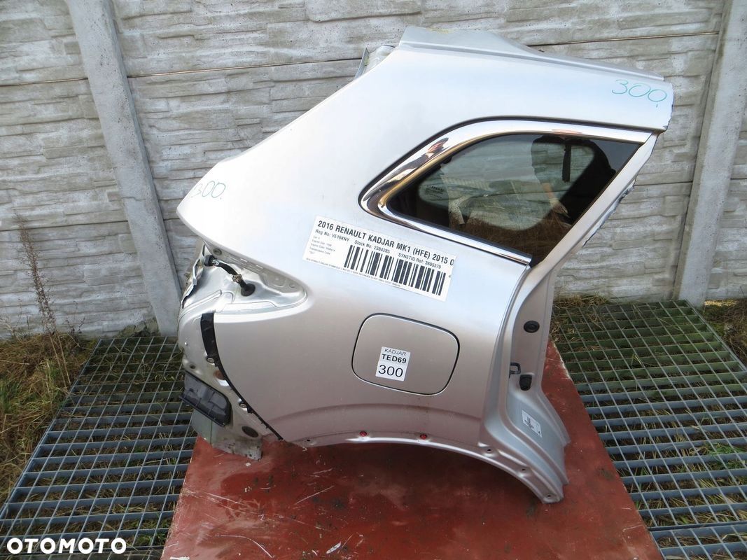 RENAULT KADJAR BŁOTNIK ĆWIARTKA PRAWA TYŁ TYLNA 14- - 1