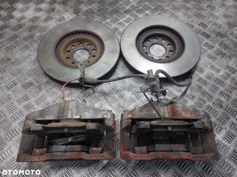 TARCZE HAMULCOWE PRZÓD + KLOCKI + ZACISKI AUDI A4 B7 2.0 TDI - 2