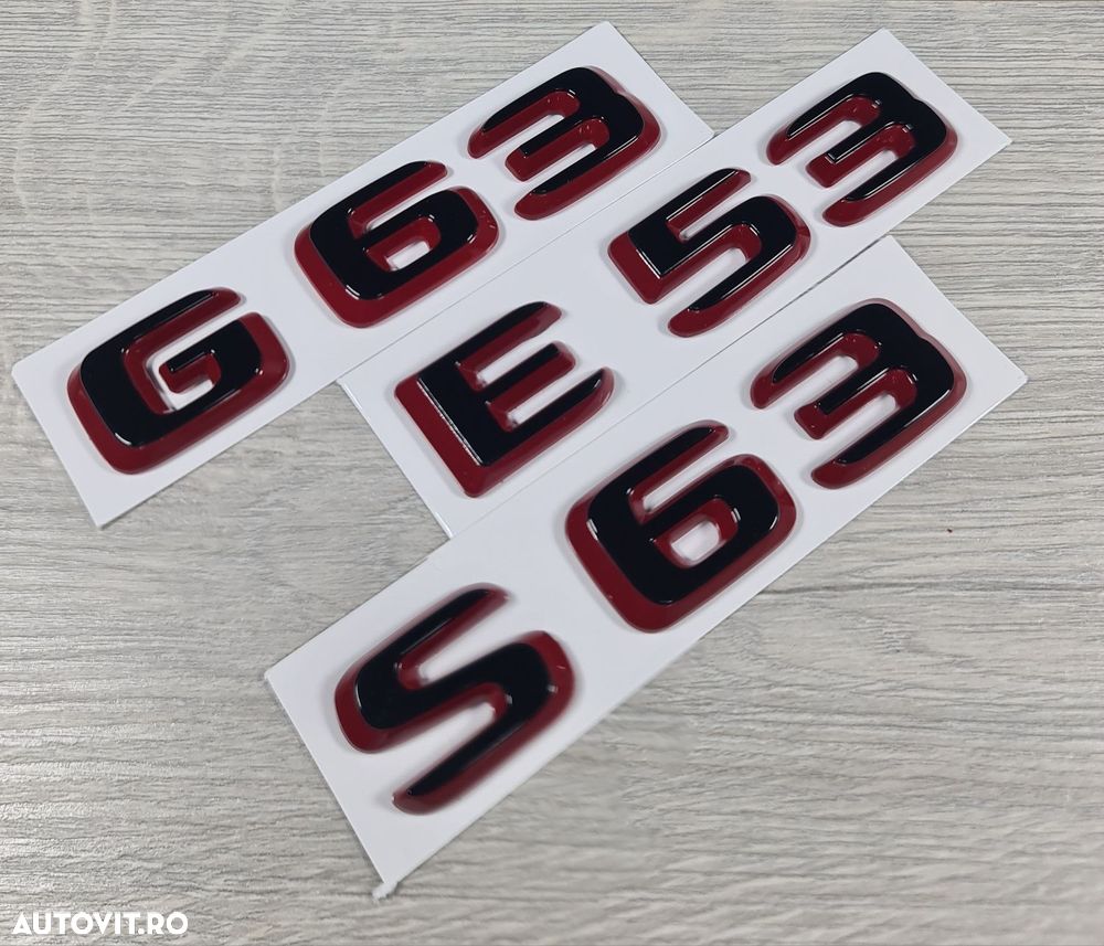 Nou-Emblema-Sigla-Logo-Bicolora-Mercedes-E53-S63-G63-Amg - 1