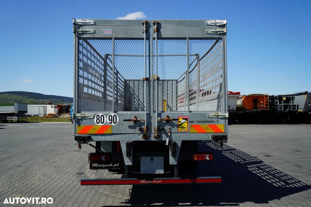 DAF LF 250 / 4X2 / LIVRARE - 7.30 + HDS HYVA HB 150XE3 / RADIOCOMANDĂ / ROTATOARE / MAX. CAPACITATE DE RIDICARE: 5200 KG / FURCĂ PENTRU PALEȚI / EURO 6 - 18