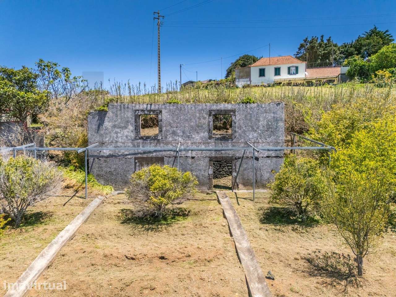 Moradia, Ruína e Palheiro com 2.518m2 de terreno, Vista Oceânica Infi - Grande imagem: 3/33
