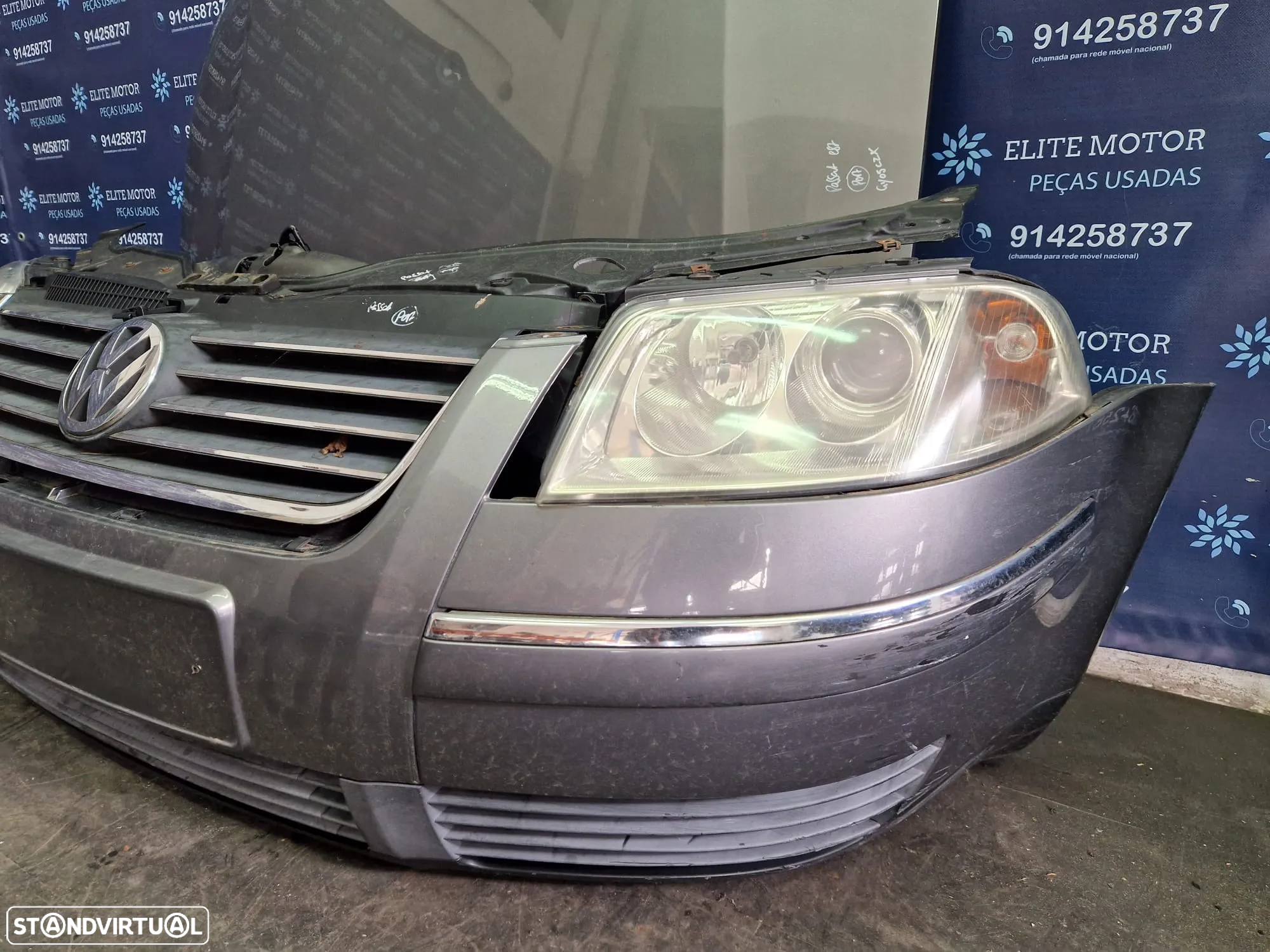 Frente completa usada VW PASSAT B5.5 1.9 TDI capot parachoques guardalamas oticas radiadores - 6