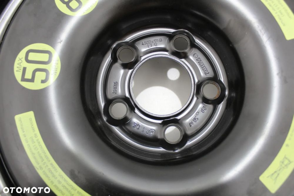 Koło dojazdowe + śruby dojazdówka 17" OE Mercedes SLK R171 W171 A1714000202 - 5