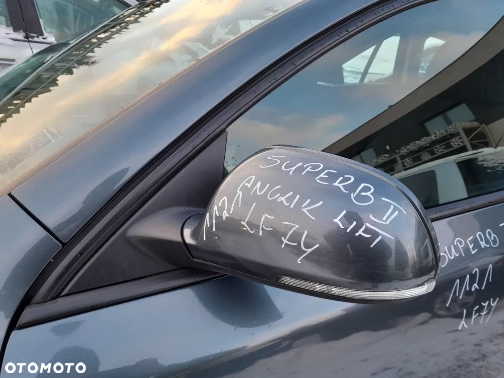 Lusterko Lewe Skoda Superb II Lift Kolor: LF7Y 13-15 angielskie - 1