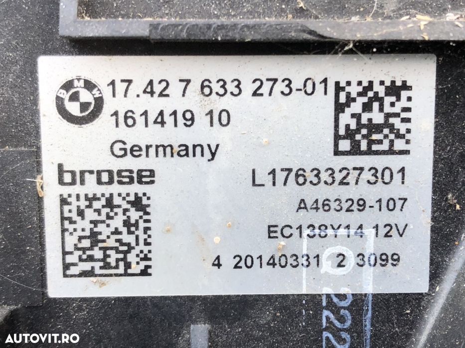 Electroventilator bmw Seria 5 F10 F11 520D N47D20C AC 530d 535d - 2