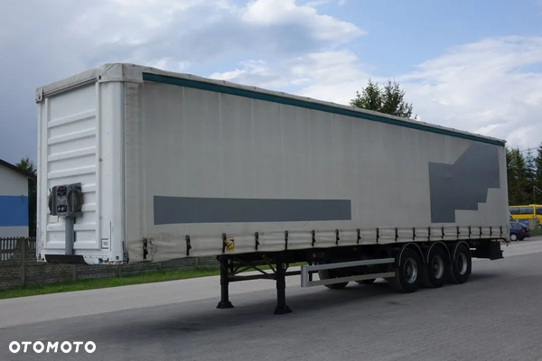 Fruehauf GT /FIRANKA / STANDARD / OSIE SMB / KOSZ NA KOŁO ZAPASOWE / PODŁOGA SZYNA-DESKA