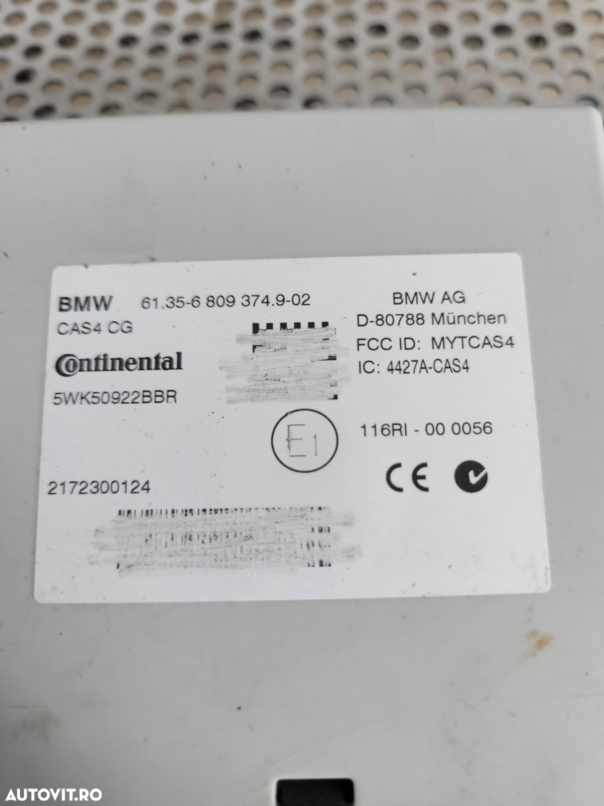Modul Unitate CAS4 Bmw F10 F11 F06 F12 F13 X3 X4 F25 F26 Cod 6809374 Dezmembrez Bmw X4 F26 2.0 D Motor B47 Xdrive 4x4 Volan Stanga Bi-Xenon - 4