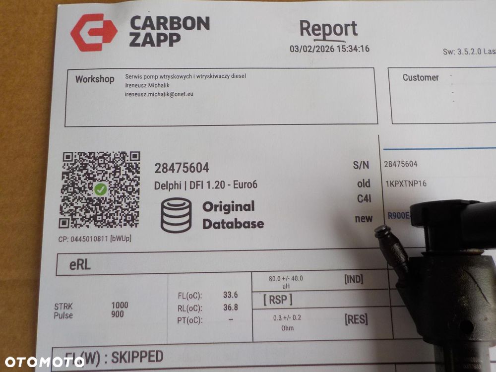 VW T6 2.0 TDI WTRYSK WTRYSKI WTRYSKIWACZ SPRAWDZONE 04L130277AP - 2