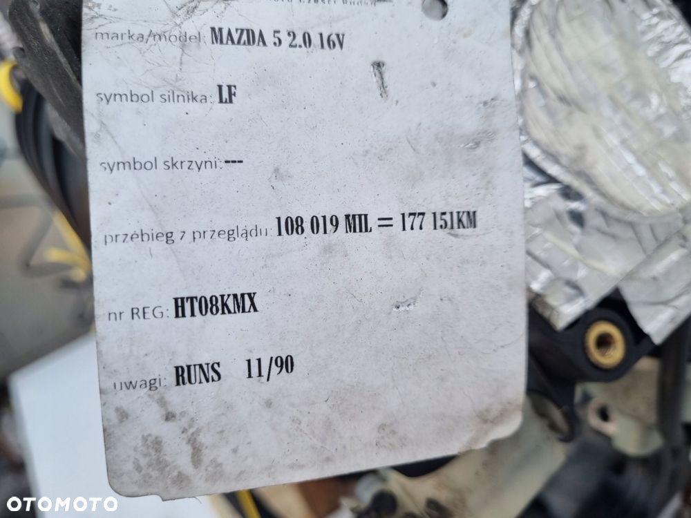 SILNIK KOMPLET Mazda6 Mazda 6 2.0 16V ładna kompresja LF LF20 - 10