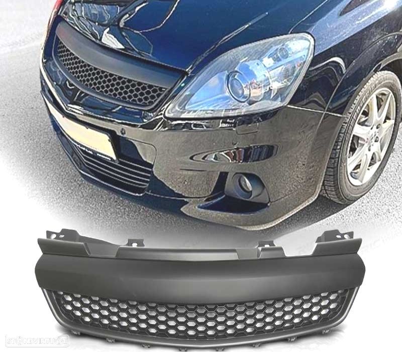 GRELHA FRONTAL OPEL ZAFIRA B 05-08 LOOK OPC PRETO MATE - 3