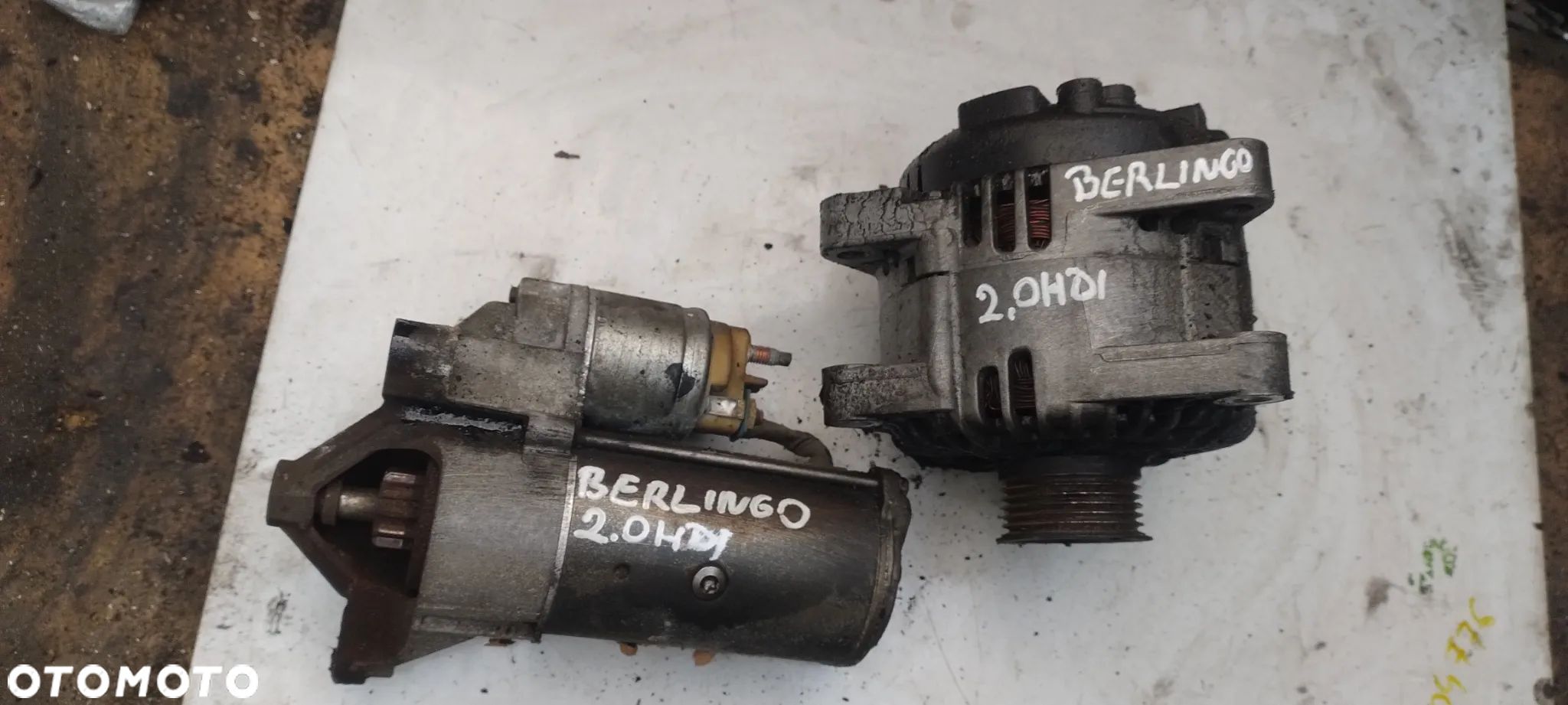 CITROEN Berlingo xsara  peugeot 206 307 607  partner I 2,0HDI rozrusznik ALTERNATOR - 1