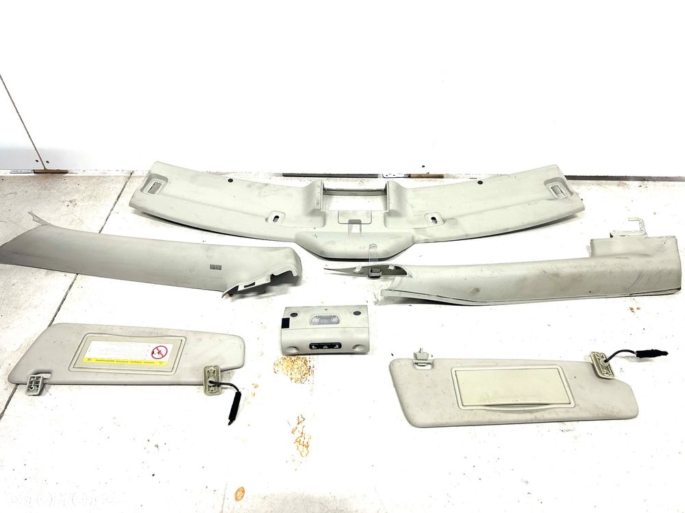 Saab 93 9-3 cabrio osłona dachu kremowa przeciwsłoneczna słupka A B komplet ramki