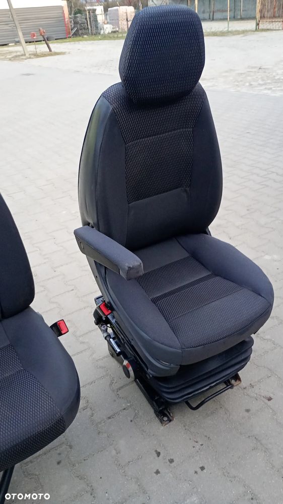 Fv Fotel PNEUMATYCZNY ISRI Fiat Ducato Fotel kierowcy Peugeot Boxer  FOTEL podwójny pasażera Citroen Jumper Fotel kierowcy pompowany KOMPLET Foteli - 6