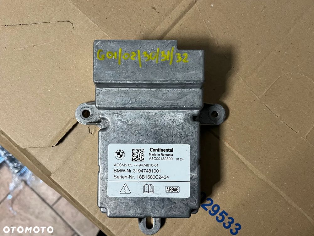 BMW G30 G31 MODUŁ PODUSZKI AIRBAG 9474810