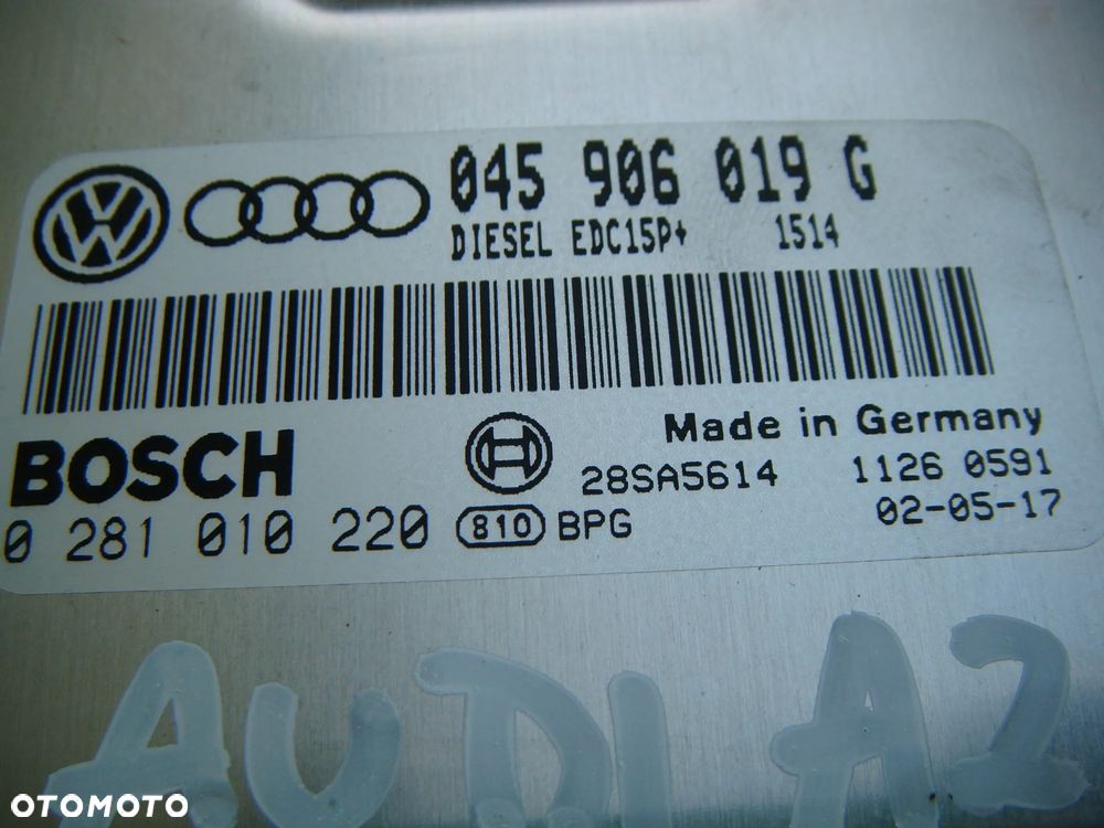 audi a2 1.4 tdi komputer- sterownik silnika 045906019g - 2