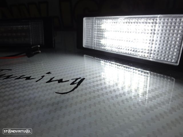 Suporte de lâmpada de matricula com led branco para BMW E81, E87, F20, E63, E64, F12, F13, F06, Z4 E85, E86, E89, K48 1600GT, K48 K,  Fiat Multipla, Marea, Marea, Gamma, Alfa romeo 147, 156, 159, GT, Brera, Spider, Mini R55, R55N, R60, R61. - 13