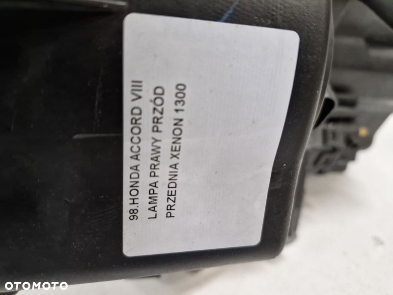 honda accord 8 viii lampa prawy przód xenon prawa przednia reflektor - 5