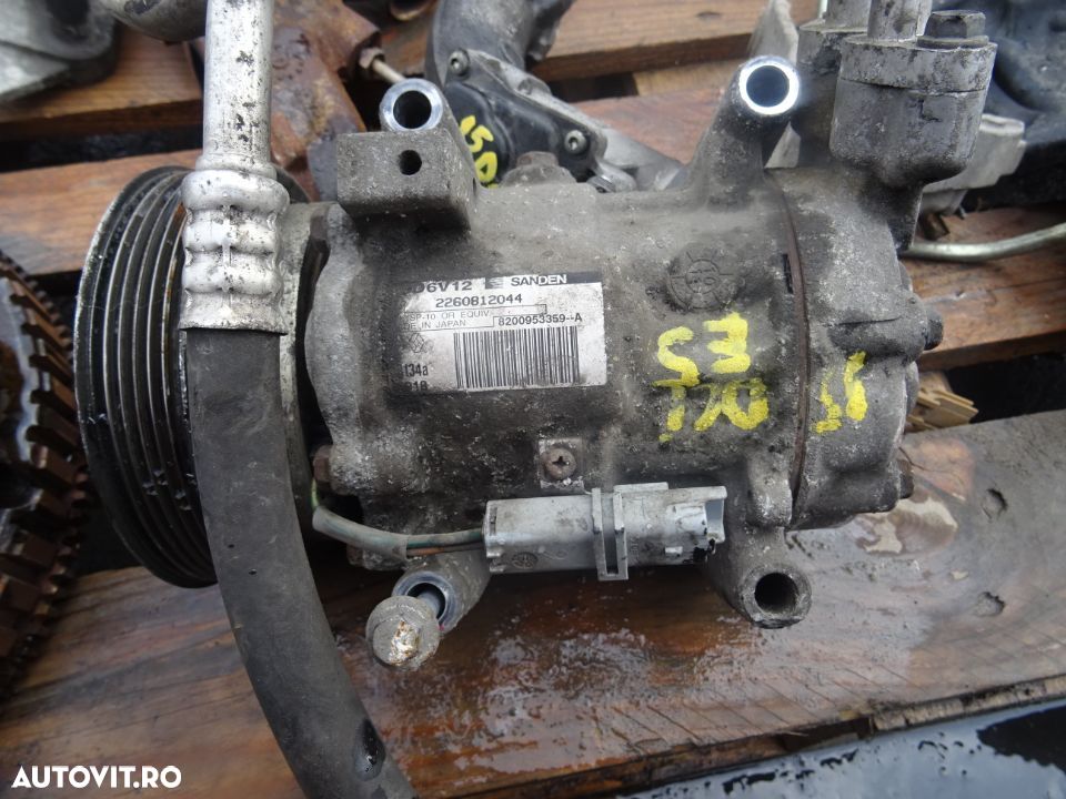 Vand Compresor Clima Renault Clio 3,4  1.5 DCI K9K Euro5 din 2010 cod: 8200953359--A - 1