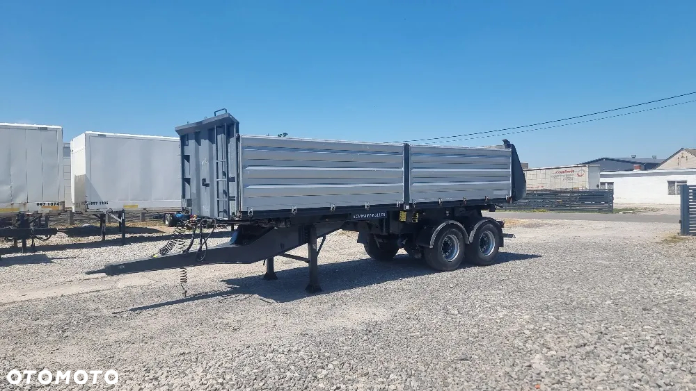 Schwarzmuller 37.000zł netto PRZYCZEPA/NACZEPA WYWROTKA 3 STRONNA 7,20M 2 OSIE St. BDB MOŻLIWOŚĆ TRANSPORTU - 6