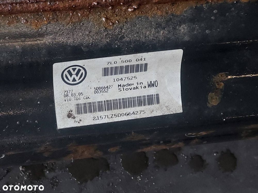 KOMPLETNE ZAWIESZENIE BELKA SANKI TYŁ VW TOUAREG I 06-10r 7L0500041 - 4