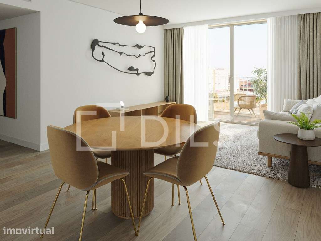 Apartamento T4 com varanda no novo empreendimento no campo Grande - Grande imagem: 4/65