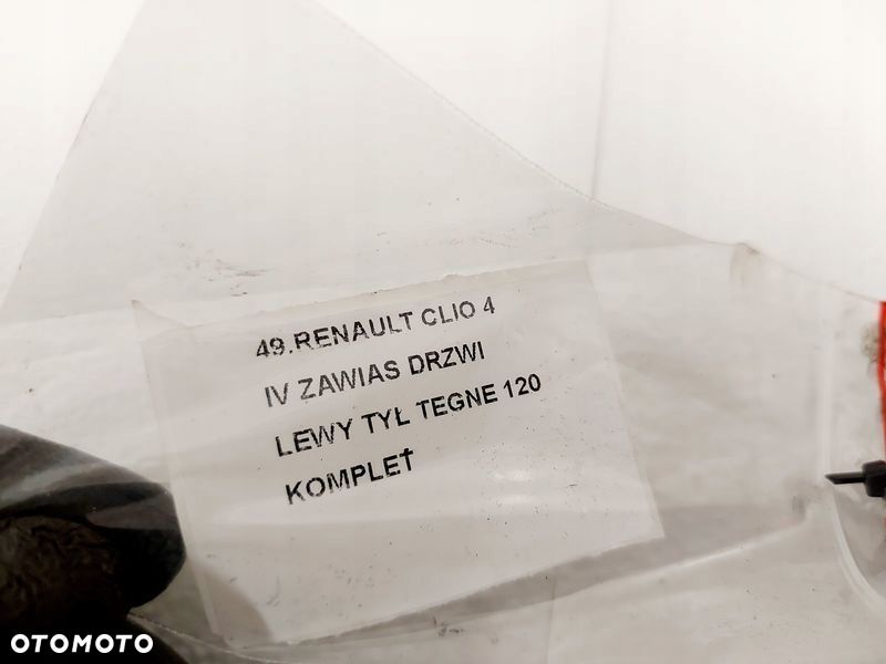renault clio 4 iv hb zawias zawiasy drzwi lewy tył tegne komplet - 4