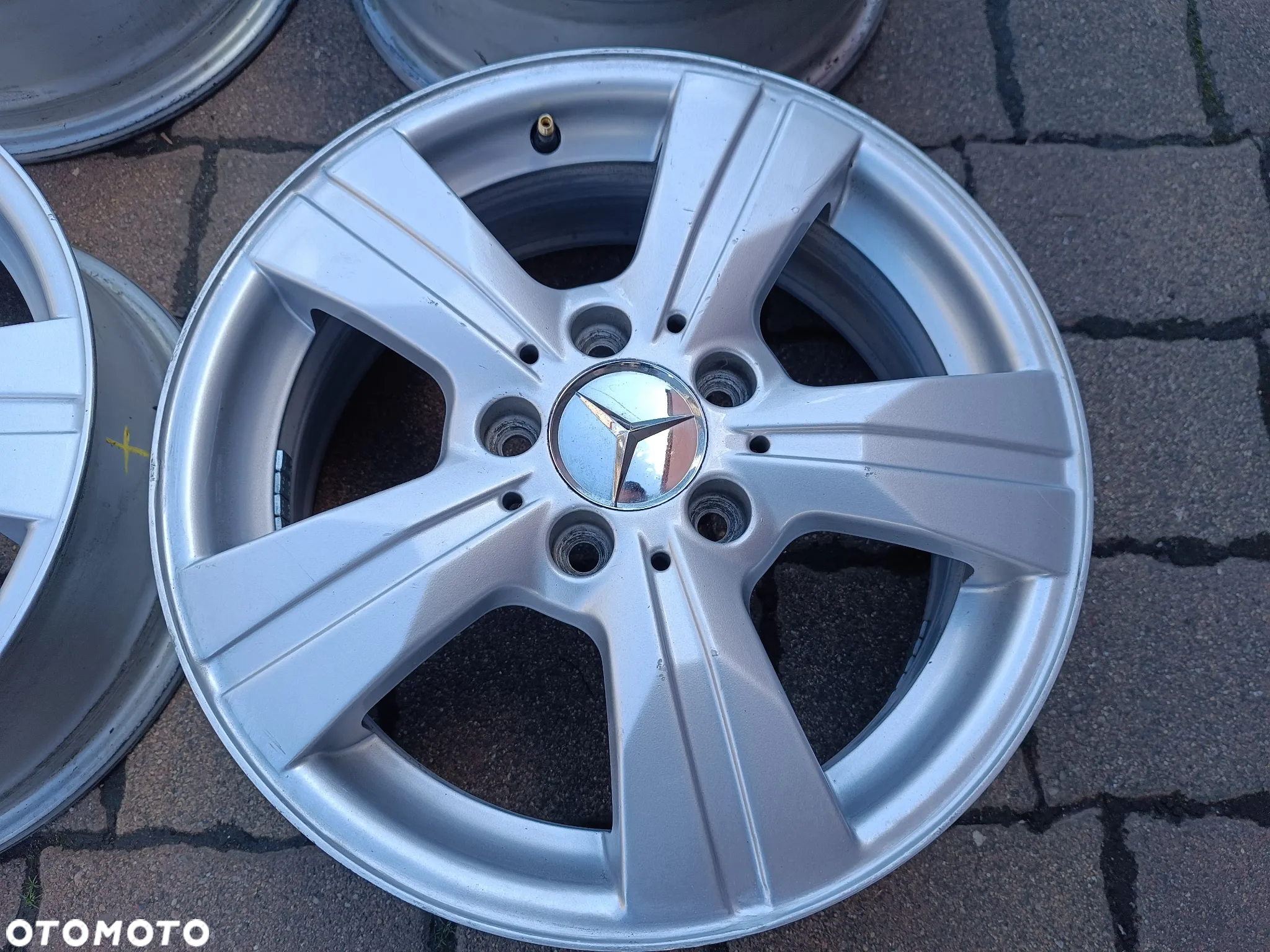 Komplet 4 sztuki - Alufelgi 16" felgi aluminiowe MERCEDES A B C klasa W169 W245 W203 a169 401 22 02 - 5