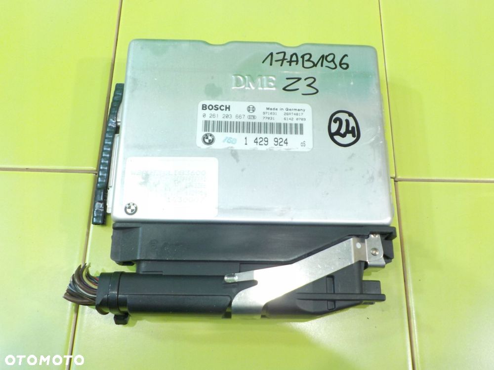 BMW Z3 E36/37 1.9 B 98r CABRIO 2D sterownik komputer silnika 1429924 - 1