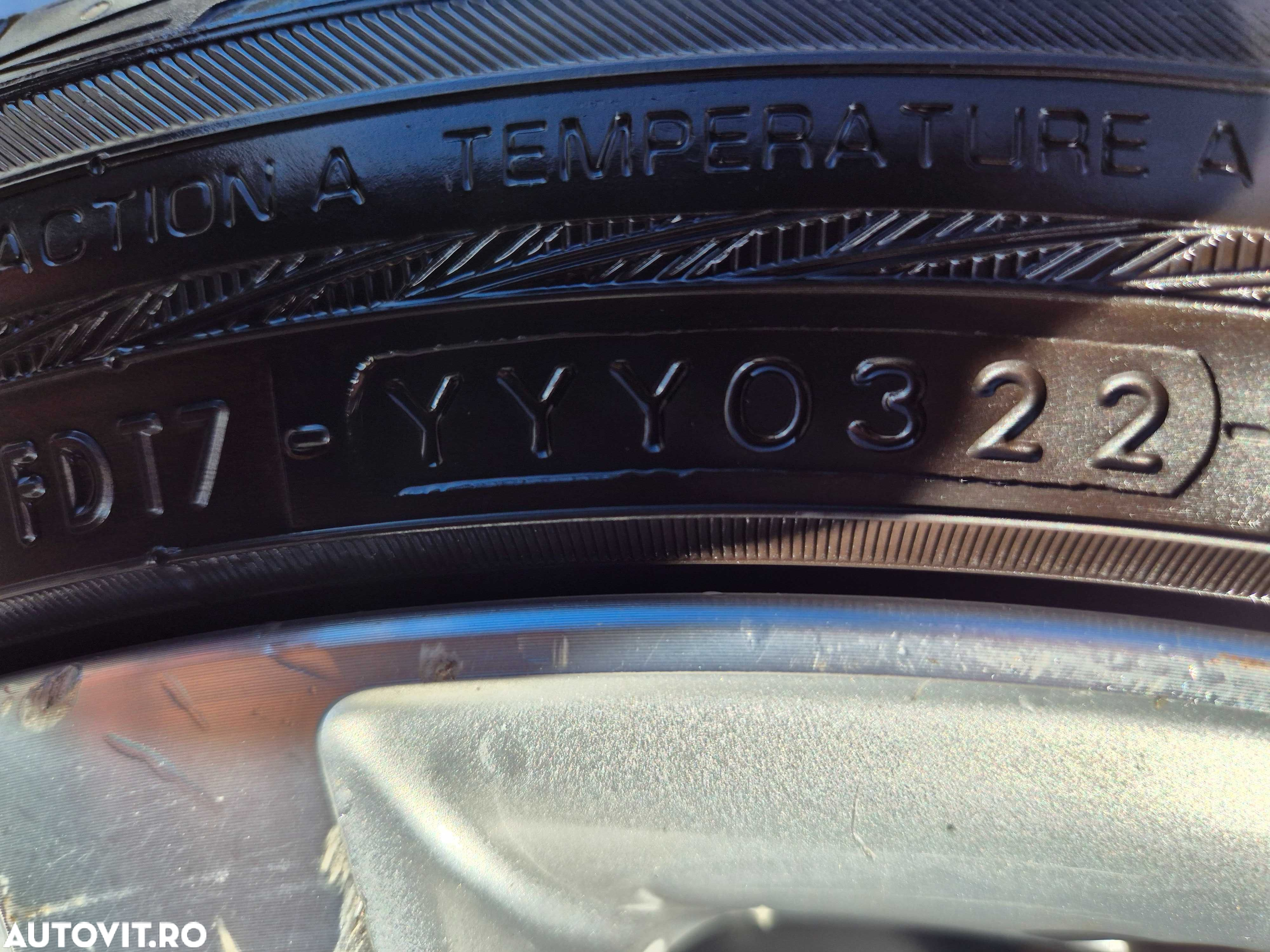 Jante cu cauciucuri vara  Golf 6,7 Yokohama  225/40R18 92W  DOT 2022 - 7