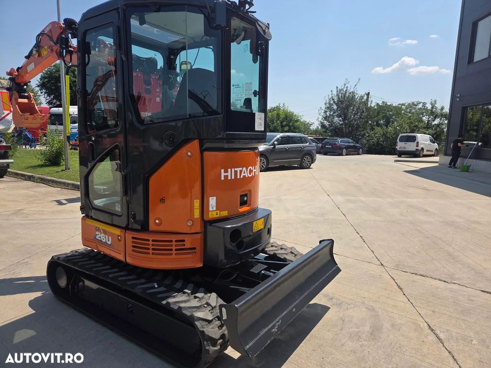 Hitachi ZX26U-6, 2,7tone, 2025, 995h, CUPLA RAPIDA HIDRAULICA+3 CUPE NOI, inst picon pe brate, senile cauciuc 90% ok, latime 1,5m, adancime sapare 3m, ridica 1,7tone, posibilitate leasing 4 ani, CA NOU-PROMOTIE 31.900 EUR+Tva - 14