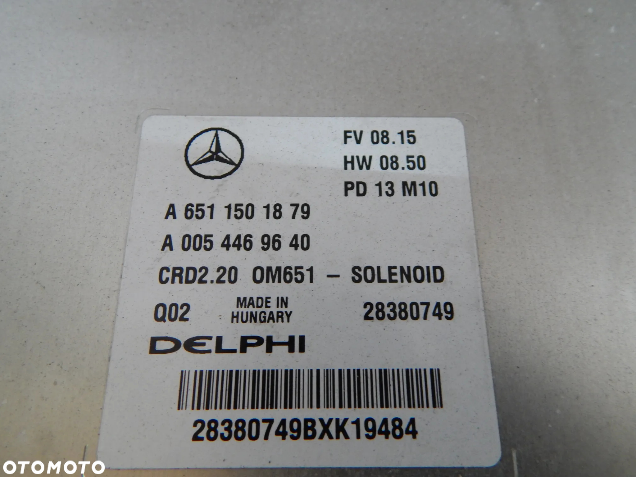 Komputer sterownik 2.2 CDI 651 Mercedes Vito Viano 639 Lift Sprinter 906 w212 w203 08-14 Łuków części - 2