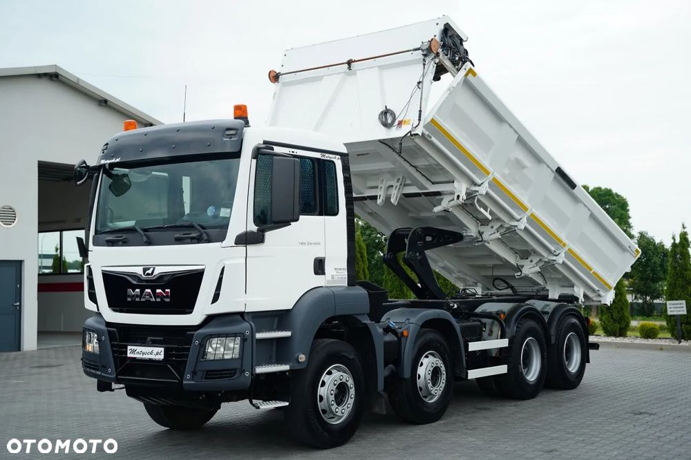 MAN TGS 35.420 / 8X4 / WYWROTKA 2 STRONNA  / HYDROBURTA / MEILLER KIPPER / SPROWADZONA - 2