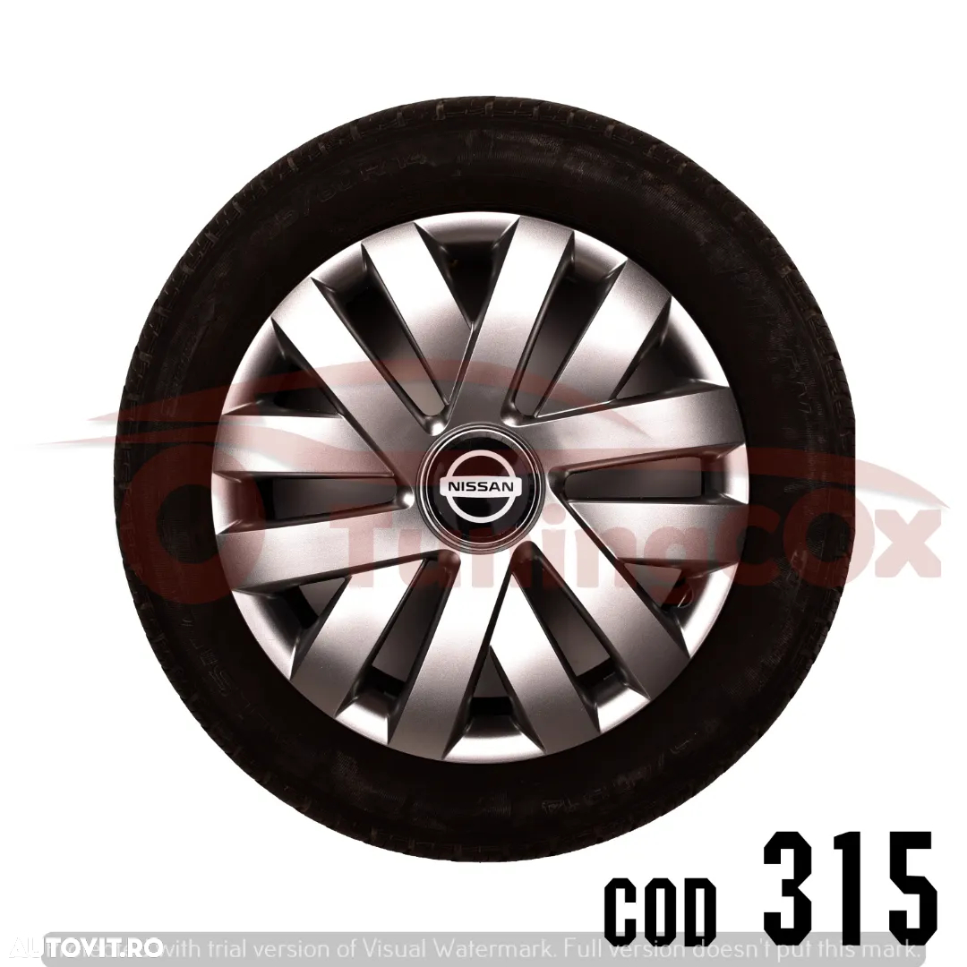Capace roti R15 Nissan la set de 4 buc,Capace janata aliaj - 9