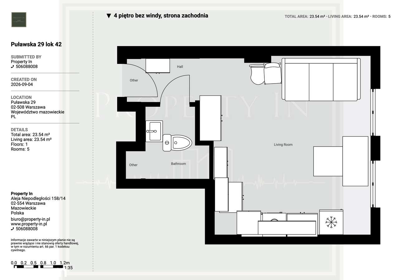 Kawalerka 25m2 przy Placu Unii Lubelskiej