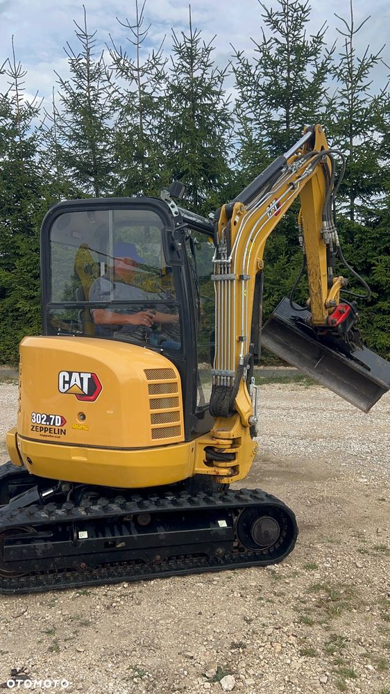 Caterpillar MINIKOPARKA CAT 302,7 gąsienicowa 2x łyżka Grabie WIERTNICA widły 303,5 Catepillar 305 koparka 3 5 tony sprowadzona 1 właściciel po serwisie BOBCAT SANNY YANMAR JCB KUBOTA mini koparka - 21
