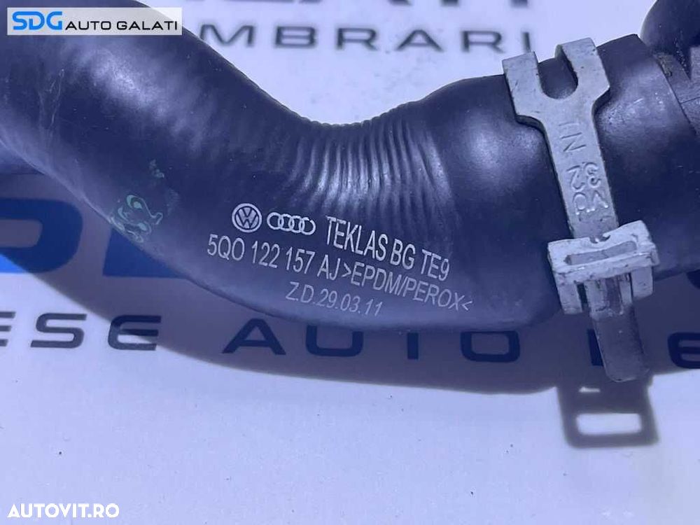 Furtun Conducta Racord Distribuitor Apa VW Golf 7 2.0 TDI 2013 - 2017 Cod 5Q0122157AJ - 5