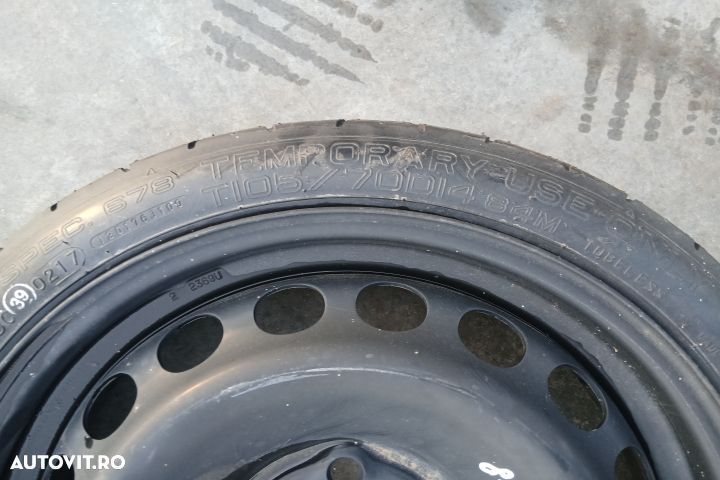 Roata de rezerva slim R14 14x4TH2 ET26 105/70 R14 14x4TH2 ET26 105/70 - 3