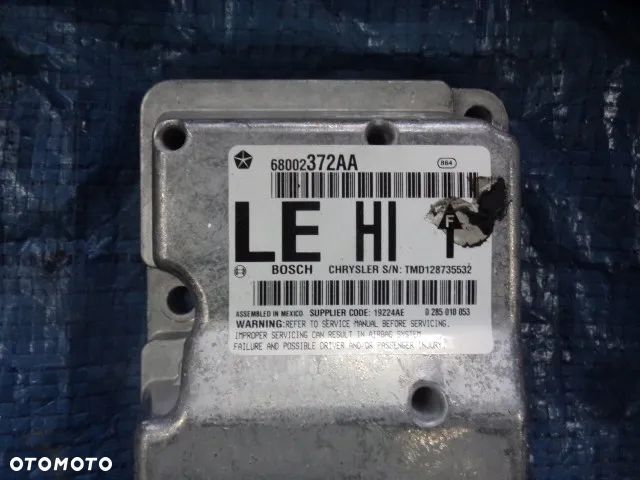 AIRBAG AIR BAG PODUSZKA KIEROWCY PASAŻERA PASY PAS BEZPIECZEŃSTWA LEWY PRAWY PRZÓD NAPINACZ DOPINACZ SENSOR KOMPLET ZESTAW PCBXZP812AA 68002372AA P04649118AH CHRYSLER 300C - 6