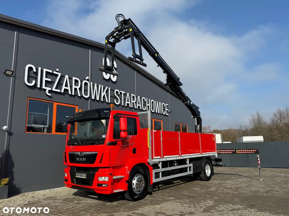 MAN TGM 18.250 // E6 // org. 92000km !!! // 4x2 // manual // skrzynia + HDS HMF z pilotem // TGS TGX TGL budowlanka żuraw dzwig kran crane - 2