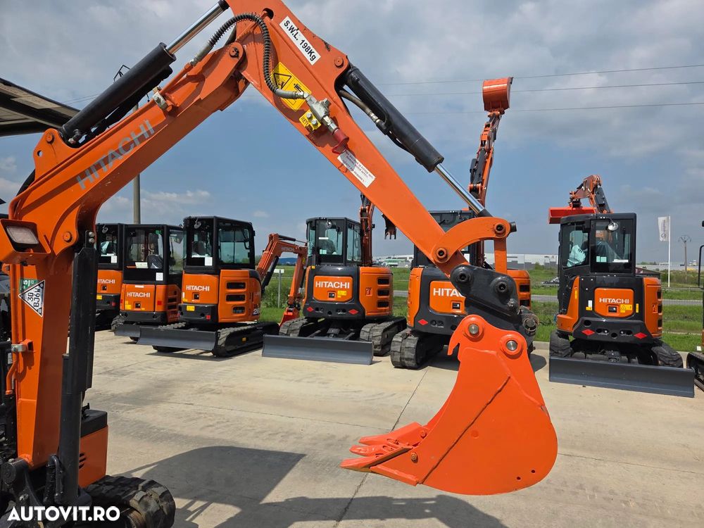 Hitachi ZX19U-6, 2tone, 2024, 539h, rotire in gabarit, Adanc sapare 2,5m, CUPLA RAPIDA+3 CUPE, Senile cauciuc 80% ok extensibile, latime 0,8m, inst picon, LAMA, produs in JAPONIA, sistem antifurt, posibilitate leasing 4ani-CA NOU-PROMOTIE 18.900 EUR+Tva - 11