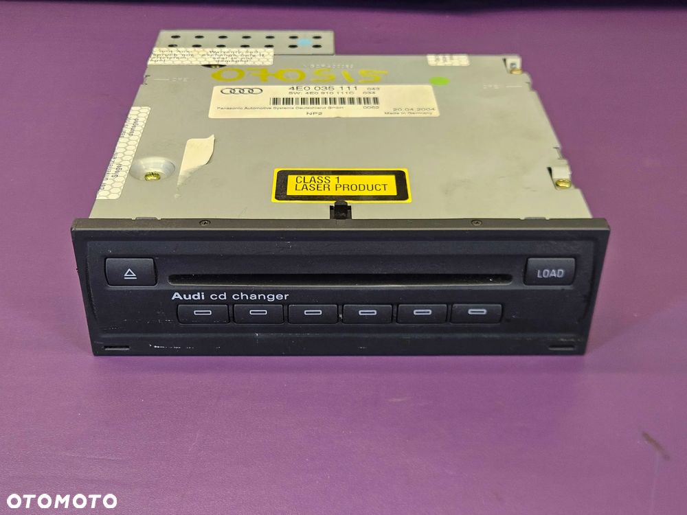 Czytnik Płyt 4E0035111 4E0910111C Zmieniarka CD Audi A6 C6 A8 Q7 - 13