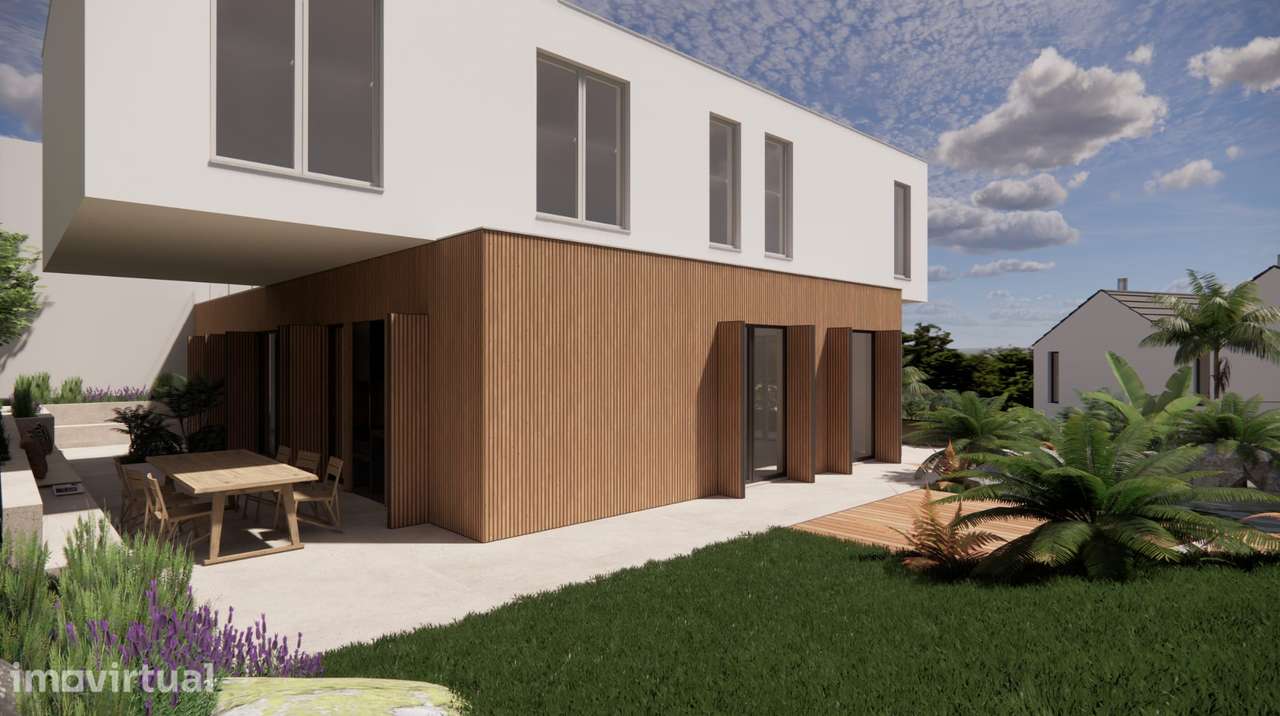Terreno Urbano com Projeto Aprovado para Moradia T4 Moderna e Piscina - Grande imagem: 3/20