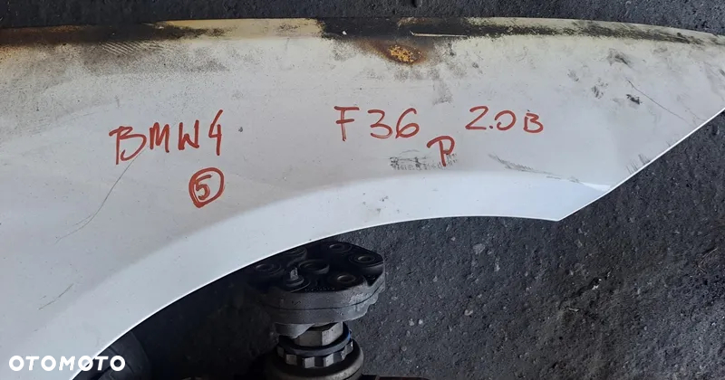 BMW 4 F36 17r BŁOTNIK PRAWY PRZÓD PRZEDNI - 2