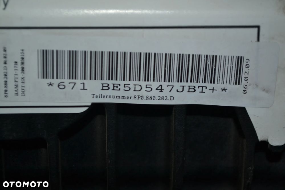 AUDI A3 8P LIFT 08-12 PODUSZKA POWIETRZNA AIRBAG PASAŻERA 8P0880202D - 3
