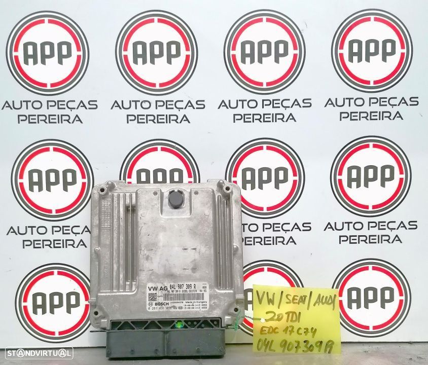 Centralina motor Audi, VW, Seat, Skoda 2.0 TDI 150 CV referência, EDC17C34, 04L907309R, , 0281031066. - 1