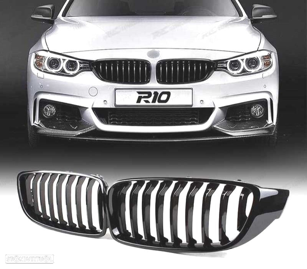 GRELHA BMW F32 F33 F36 13-18 LOOK M PERFORMANCE PRETO BRILHANTE